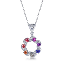 Colliers pendentifs en argent 925 de qualité supérieure, cultivés en laboratoire, anti-ternissement, personnalisables, en argent sterling 925, vente en gros Kirin Stock