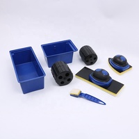 Rouleau de peinture Kit Multifonctionnel Ménage Rouleaux à Peinture Brosse Ensemble