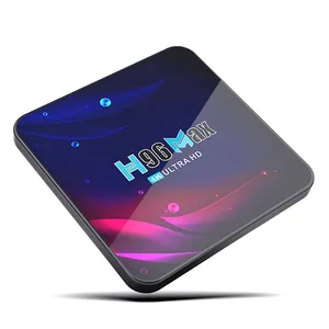 2022 H96 Max Android 11 TV Boîte 4G 64G 6K Smart TV Box 2.4G 5G Double Bande Wifi Android 11 H96 MAX TV Box