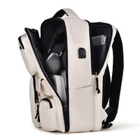 Sac à dos pour ordinateur portable Oxford imperméable de grande taille avec logo personnalisé, idéal pour les voyages d'affaires et l'école, avec port USB