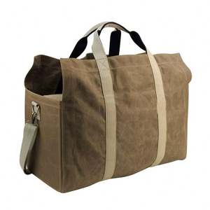 Free Sample Firewood Carrier Tote Bag With Customized Heavy-Duty <b>Waterproof</b> Canvas Fireplace <b>Log</b> Firewood Holder - Product Image 3