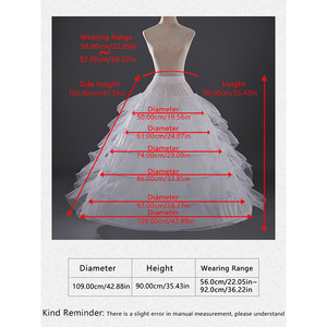 <span class=keywords><strong>Abito</strong></span> da sposa <span class=keywords><strong>lungo</strong></span> sei cerchi in acciaio da sposa morbido velo cintura super soffice <span class=keywords><strong>sottoveste</strong></span> per la sposa - Product Image 6