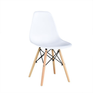 Modern White Plastic Dining Chairs Living Room Home Furniture Contemporary Plastic Stackable Chair Black. Contoured Plastic B