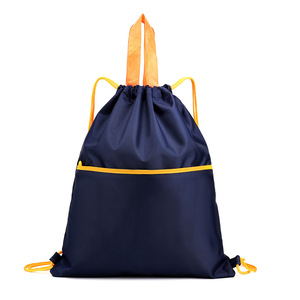 Custom Printed Nylon Sports Backpack Waterproof Drawstring Bag for Promotional Activities and Events