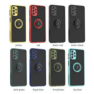 Luxury Shockproof TPU Hard Phone Case with Ring Holder for infinix hot 40 note 40 Pro 4G/5G Car Phone Case