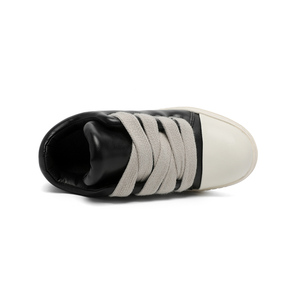 Sneakers Casual da <span class=keywords><strong>Uomo</strong></span> in Vera Pelle Premium, Suola Spessa, Comode Scarpe da Passeggio per il Pendolarismo Quotidiano e lo Streetwear Femminile - Product Image 5