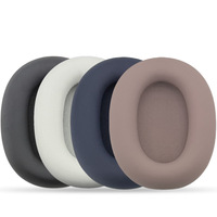 Coussinets d'oreille de remplacement pour casque Sony WH-1000XM6 en cuir protéiné et mousse à mémoire de forme, à fixation rapide, pour un confort optimal lors de longues sessions d'écoute