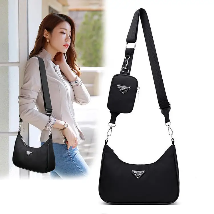 Ins Chic Nylon Women Crossbody Bag Mini Pocket Female Designer Luxury Nylon Casual Shoulder Messenger Hand Bag