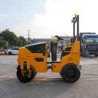 Offre Spéciale : Compacteur Vibratoire Routier Diesel Autoporté à Double Tambour de 1,5 Tonne avec Garantie