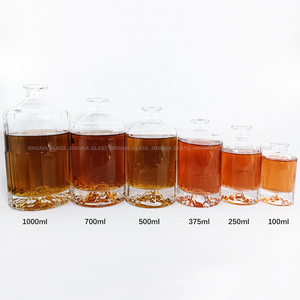 Bouteille à liqueur en verre transparent à fond épais de qualité supérieure, 100 ml, 250 ml, 500 ml, bouteilles rondes pour spiritueux, pour l'artisanat et l'emballage - Product Image 6