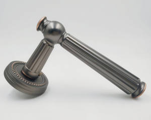 Antique <span class=keywords><strong>Brass</strong></span> Slim LEVER loại nhôm cửa xử lý trên <span class=keywords><strong>Rose</strong></span> - Product Image 1