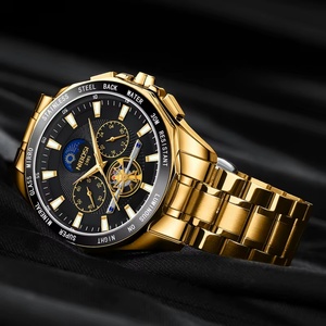 For Brand Luxury Fashion Tourbillon Quartz <b>Watch</b> Men Stainless Steel 3BAR Water Resistant Luminous Chronograph Sport - Product Image 6
