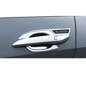for hyundai elantra cn7 2021 2022 car exterior door handle cover doors bowl panel chrome abs accessories auto styling parts