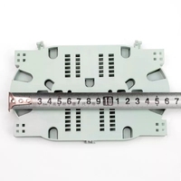 Plateau d'épissure de fibre optique 12 24 ports avec queue de cochon et adaptateur pour cassette de fibre optique de panneau de brassage d'armoire de fibre optique