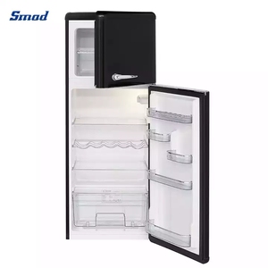 210 Liters Double Door Retro <b>Refrigerator</b> with Handle Retro Fridge - Product Image 2