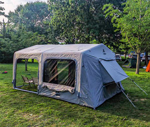 Tente <span class=keywords><strong>gonflable</strong></span> d'hiver avec coque extérieure en coton TC, colonne d'air TPU, base en PVC, résistante au froid, isolée, <span class=keywords><strong>abri</strong></span> sûr pour le <span class=keywords><strong>camping</strong></span> - Product Image 2