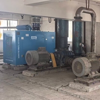 Ventilador Centrífugo de Levitación Magnética de 30 HP con Ahorro de Energía del 30%, Alta Eficiencia del 95%, Bajo Nivel de Ruido de 80 dB, Motor sin Aceite VFD