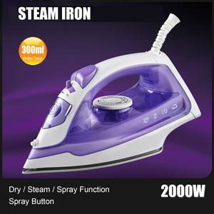 เตารีดไฟฟ้า 2000 วัตต์ แผ่นความร้อนสแตนเลส ฟังก์ชั่นพ่นไอน้ำ สีม่วง - Product Image 2