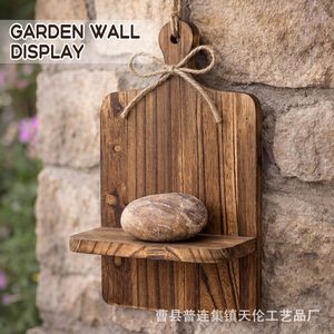 Cross-border wooden candle holder <b>shelf</b>, <b>wall</b>-<b>mounted</b> vase rack, wooden <b>wall</b>-<b>mounted</b> aromatherapy candle holder display rack, - Product Image 4
