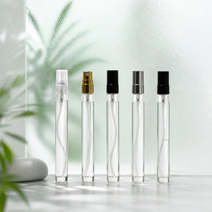 Empty Perfume Atomizer Bottle <b>Glass</b> Fine Mist Spray <b>Vial</b> Refillable 10ml Sample Tester for Travel Wholesale OEM - Product Image 1