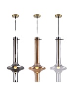 Lustre Nordique Moderne Minimaliste à Tête Unique en Verre, Suspension Fine pour Salles à Manger, Tables de Chevet, Vitrines