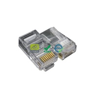 Connecteur RJ45 en cuivre doré, prise jack modulaire RJ45 UTP Cat5 Cat6 pour équipement de moniteur, prise modulaire dorée pour ligne réseau