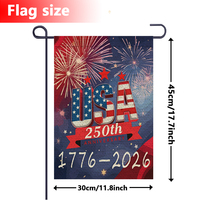 Drapeau de jardin en tissu à bas prix, vente en gros, impression numérique personnalisée, 12x18, double face, polyester anti-plis