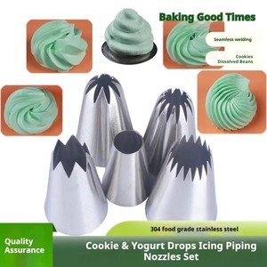 หัวบีบครีมขนาดเล็ก<span class=keywords><strong>แบบ</strong></span>มืออาชีพ เบอร์ <span class=keywords><strong>3</strong></span> สำหรับการตกแต่งแบบละเอียดและการตกแต่งเค้กอย่างสร้างสรรค์ พร้อมชุดหัวบีบไอซิ่ง - Product Image 5