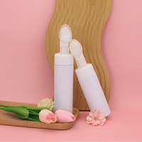 Bouteilles en plastique PET transparent mat de luxe, avec pompe à mousse, pour nettoyant visage et shampoing, directement de l'usine