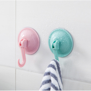 Suction Cup Hook Nordic Blue Beige <b>Pink</b> Green White Modern No <b>Drill</b> Wall Mount Bathroom Kitchen Doorway Robe Hook - Product Image 2