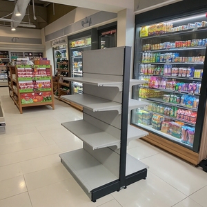 Estantería Metálica Reforzada Personalizada para Supermercados, Exhibidor para Tiendas Minoristas, Diseño de Estantes para Abarrotes <span class=keywords><strong>Carrefour</strong></span> Francia - Product Image 3