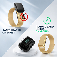 Bracelet de fitness en acier inoxydable noir, argenté, doré, personnalisé avec logo pour Whoop 5.0 Peak MG