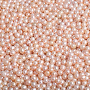 ลูกปัดมุกน้ำจืดธรรมชาติจูจี้ ขนาด 6-7 มม. สีขาว ทรงกลม สำหรับทำสร้อยคอ DIY  ขายส่ง - Product Image 4