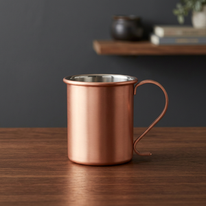 Taza Moscow Mule de Cobre Puro, Recta, con Asa, Doble Pared, Ecológica, Desechable, para Sublimación, Portátil, de Gran Capacidad - Product Image 3