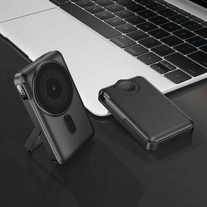 New Magnetic <b>Waterproof</b> Wireless Power Bank 10000mAh with Micro USB <b>All</b>-<b>in</b>-<b>One</b> Charger Super Fast Charge Stand & Built-<b>in</b> Cable - Product Image 6