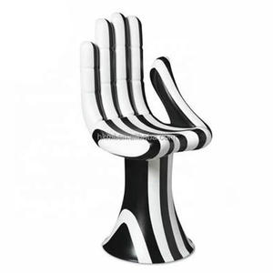 เก้าอี้ทรงปาล์มไฟเบอร์กลาสทันสมัย แข็งแรงทนทาน เก้าอี้นั่งเดี่ยว ตกแต่งอย่างมีศิลปะ เฟอร์นิเจอร์เสริมสำหรับอพาร์ทเมนต์ ห้องรับประทานอาหาร ห้องนั่งเล่น - Product Image 2