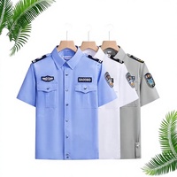 Ensemble chemise et short d'été pour homme, style 2011, uniforme de sécurité, polyester, séchage rapide, tenue de service