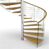 Escalier en colimaçon extérieur moderne 2026 résistant aux intempéries, design blanc