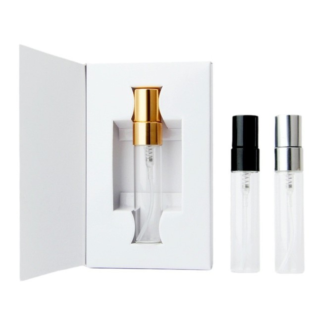 3ml 5ml 10ml Refillable Eco-friendly Glass Spray Perfume Sample Bottle With Paper Box Package