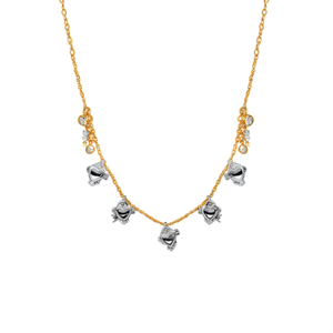 Collier en cristal en acier inoxydable 316L plaqué or PVD, breloques en forme de cœur durables et résistantes - Product Image 2