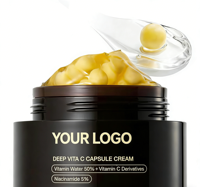 Soins de la peau coréens en gros, même que Medicube, hydratant à la vitamine C profonde en capsules dorées, liposomal, anti-rides