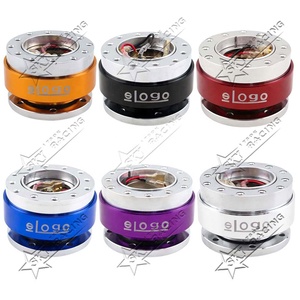 Kit d'adaptateur de moyeu de volant Ding bleu brûlé en fibre de carbone Corps amovible Volant à encliqueter Dégagement rapide avec LOGO - Product Image 4