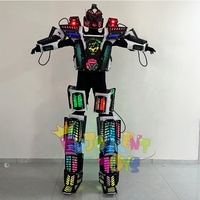 Personnalisé Cool LED Robot Danse Discothèque Carnaval Fête Adulte Échasse Performance Costume Props