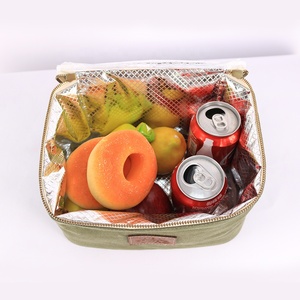 CHANGRONG Túi Đựng Đồ Ăn Trưa Cách Nhiệt Phủ Sáp Màu Xanh Lá Tùy Chỉnh Chống Thấm Nước - Product Image 4