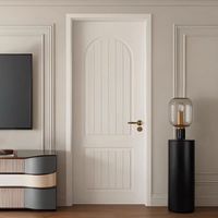 Porte en bois de haute qualité Porte intérieure blanche au design européen au meilleur prix