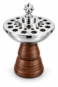Wood And Metal <b>Incense</b> Burner <b>Holder</b> <b>for</b> Aromatic <b>Incense</b> <b>Sticks</b> Cones Meditation Prayer Rituals - Product Image 5