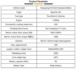 <span class=keywords><strong>Le</strong></span> véhicule électrique de course Yangwang U9, un nouveau modè<span class=keywords><strong>le</strong></span> de BYD, est aussi luxueux que la supercar électrique Yangwang U9 - Product Image 2
