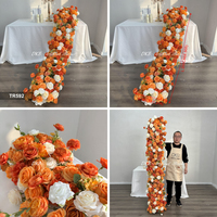 DKB Promotion Exceptionnelle : Chemin de Table Artisanal Haut de Gamme en Fleurs Artificielles pour Décoration de Banquets de Luxe – Fabricant