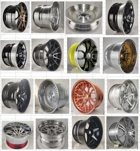 Weiya <span class=keywords><strong>BR</strong></span> Wheels espejo pulido labio brillo negro centro disco 3 piezas forjadas para ruedas coche de rendimiento - Product Image 4