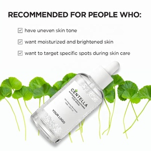 Groothandel OEM Koreaans <span class=keywords><strong>Centella</strong></span> <span class=keywords><strong>Asiatica</strong></span> Gezichtserum Verzachtend Kalmerend Ontstekingsremmend Roodheid Verlichtend Verheldering Verlichtingsmiddel Privé - Product Image 5